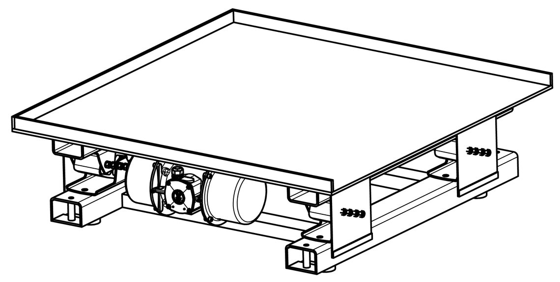 Big-bag weighing table